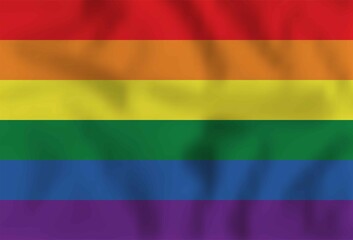 Rainbow flag. Lgbt colors.Pride month. June