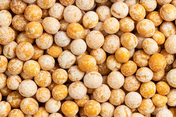 background - raw dried whole yellow peas