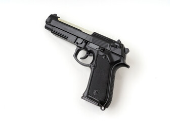 A pistol gun isolated on white background.