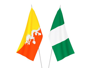 Nigeria and Kingdom of Bhutan flags