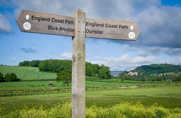 england coast path signpost