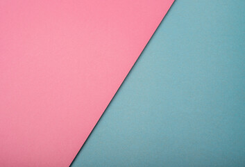 Pink and blue color cards making abstract background