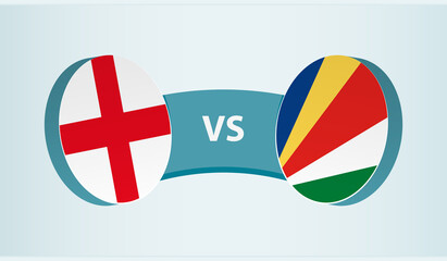 England versus Seychelles, team sports competition concept.