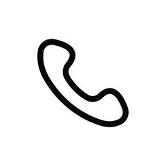 Telephone receiver vector line icon EPS 10