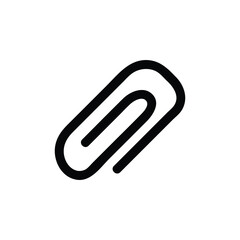 Obraz premium Paper clip icon line vector icons
