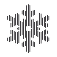 Merry Christmas Card. Line vector art illustration.