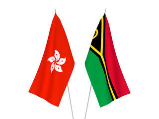 Hong Kong and Republic of Vanuatu flags