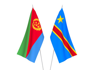 Democratic Republic of the Congo and Eritrea flags