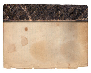 Old vintage photo paper texture with stains and scratches