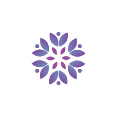 leaf  abstract logo icon vector template.