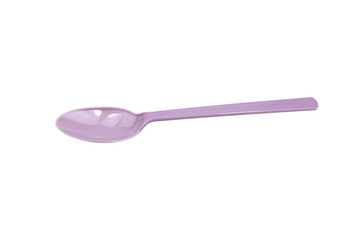 plastic spoon isolated on white background