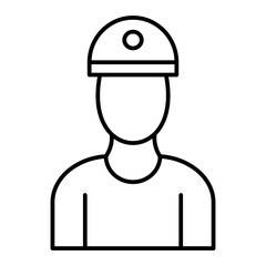 Vector Person Outline Icon Design