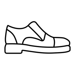 Vector Boot Outline Icon Design