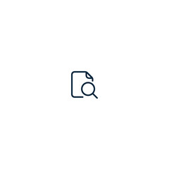 Search file minimal outline icon