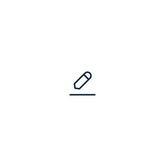Minimal edit icon. Outline design