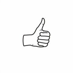 Thumbs Up Symbol | Thumbs Up Icon | Thumbs Up Line Drawing