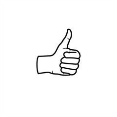 Thumbs Up Symbol | Thumbs Up Icon | Thumbs Up Line Drawing