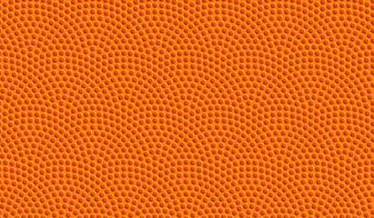 Orange basketball ball seamless dotted pattern. Vector background - 437900806