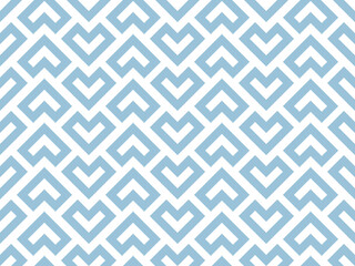 Abstract geometric pattern. A seamless vector background. White and blue ornament. Graphic modern pattern. Simple lattice graphic design