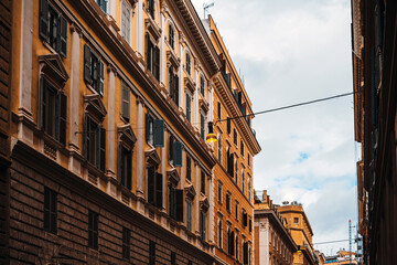 Fototapeta premium Typical architecture in Rome, Italy