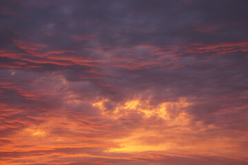 red sky