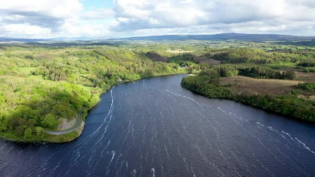 Aerial view of Lough Gill, County Sligo - Ireland