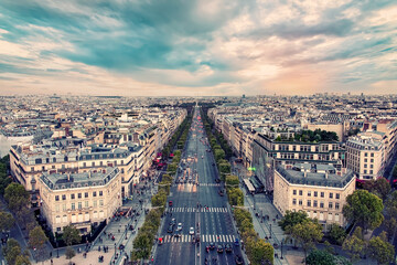 Champs-Elysees avenue in Paris