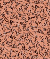 seamless pattern with shapes