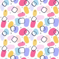 seamless background with cosmetics