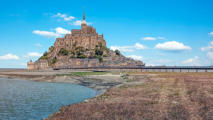 The Mont Saint Michel, a UNESCO world heritage site in Normandy, France