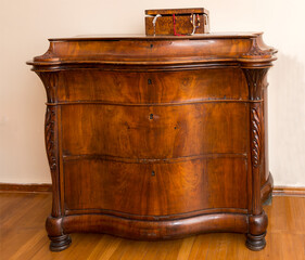  Chest and box in a rich Ataman house. 19 century