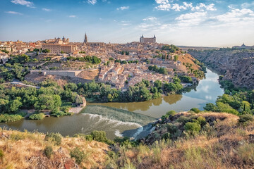 Fototapeta na wymiar Toledo city in the daytime, Spain