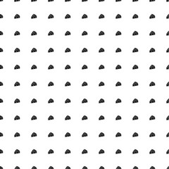 Naklejka premium Square seamless background pattern from geometric shapes. The pattern is evenly filled with black cheese symbols. Vector illustration on white background
