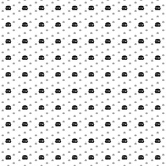 Fototapeta na wymiar Square seamless background pattern from geometric shapes are different sizes and opacity. The pattern is evenly filled with black hamburger symbols. Vector illustration on white background