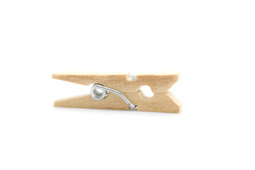 Wooden Cloth Pegs isolate on white background