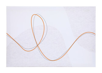 Beautiful abstract painting on white background. Element of interior decor