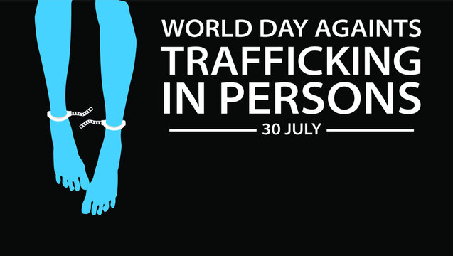 world day against trafficking in persons july 30th vector image