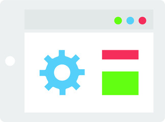 settings configuration outline icon. linear style sign for mobile concept and web design. Configuration, gear, options, preferences, setting sign