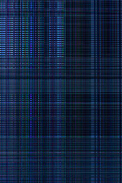 dark abstract digital background: damaged screen matrix with interference of monitor and camera matrices © BUSLIQ