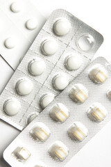 Pills, capsule. Healthcare and medicine concept.