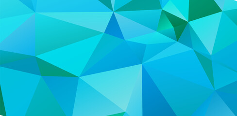 Blue vivid polygonal mosaic background, creative design templates Illustration