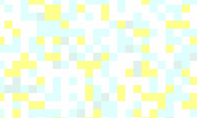 Abstract square pixel mosaic colorful background geometric seamless pattern in pastel colors. 8 bit