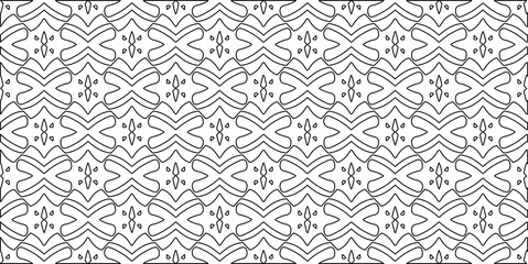 vector pattern with diagonal elements. abstract ornament for wallpapers and backgrounds. Black and white colors.