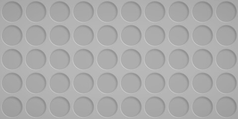 Fototapeta premium Abstract background with circle holes in gray colors