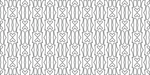 vector pattern with diagonal elements. abstract ornament for wallpapers and backgrounds. Black and white colors.