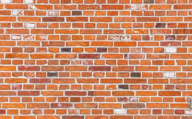 Obraz premium texture of old grunge red brick wall background