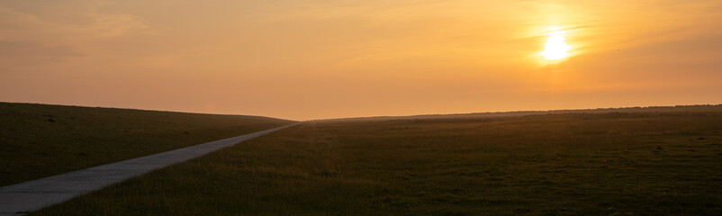 sunrise over the fields - landscape background