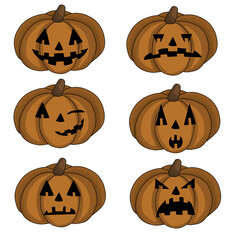 halloween pumpkin set