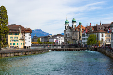 City center of Lucerne, Switzerland