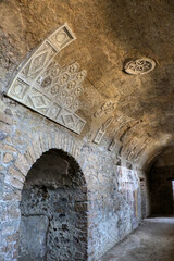 Archaeological Park of Pompeii. Porch of the House of the Cryptoporticus. Campania, Italy